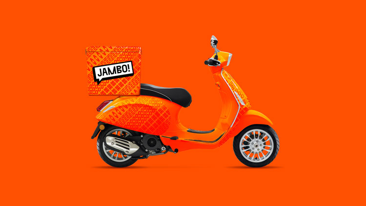 倫敦Jambo餐飲外賣初創(chuàng)企業(yè)“對話式”品牌形象塑造，logo設(shè)計(jì)